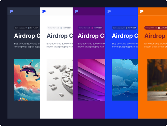 Airdrop campaign management interface